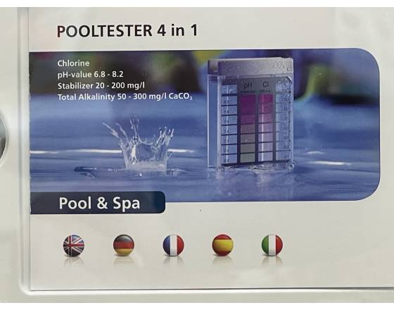 Тестер - 3-Chamber Pooltester 4 In 1 Lr Cl-Lr/pH/Cya/Ta, Ea/1 0