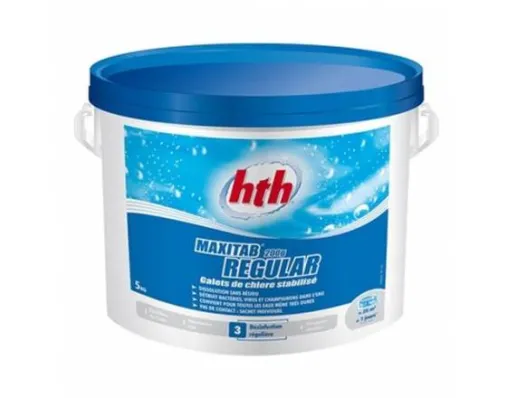Медленный стабилизированный хлор в таблетках HTH 5 кг по 200 гр. MAXITAB REGULAR